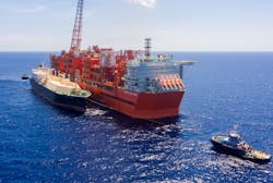 Coral Sul FLNG first cargo.