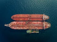 The FSO Safer with Yemen and Ndeavor moored alongside.